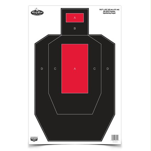 Dirty Bird BC-IPSC Practice 16.5 in. x 24 in. Target - Per 3