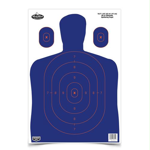 Dirty Bird Blue-Orange Silouette 16.5 in. x 24 in. - Per 3