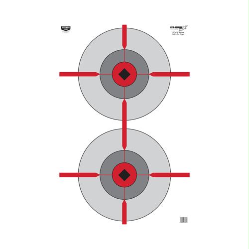Eze-Scorer Double Bulls-Eye 23 in. x 35 in. - Per 100