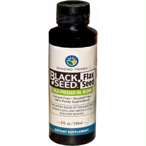 Picture of Black Seed Oil Blend - Flax Seed Oil - 8 oz - 1372853