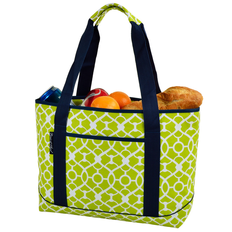 Picture of Picnic at Ascot 346-TG Trellis Green Large Insulated Tote - Trellis Green