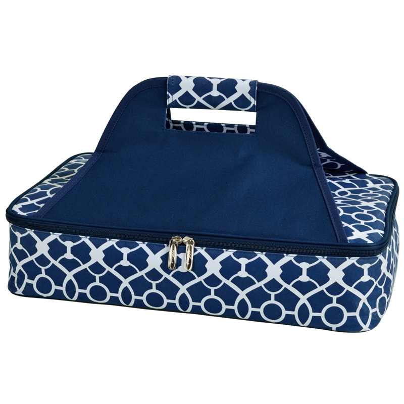 Picture of Picnic at Ascot 530-TB Trellis Blue Insulated Casserole Carrier - Trellis Blue