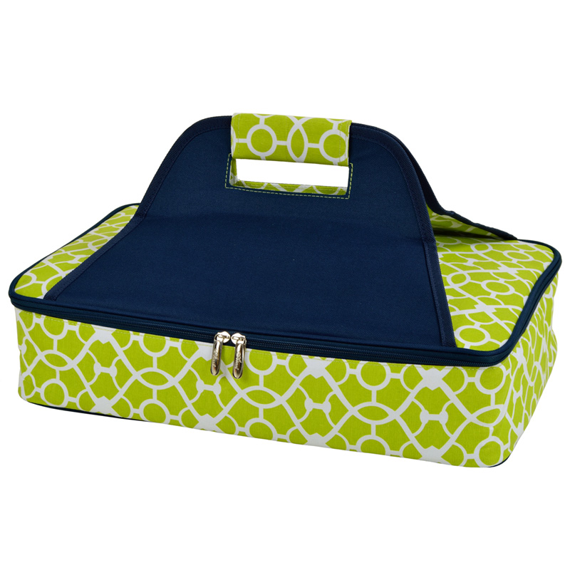 Picture of Picnic at Ascot 530-TG Trellis Green Insulated Casserole Carrier - Trellis Green