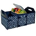 Picnic at Ascot 8014-TB Trellis BlueTrunk Organizer & Cooler - Trellis Blue Picnic at Ascot 8014-TB Trellis BlueTrunk Organizer & Cooler - Trellis Blue
