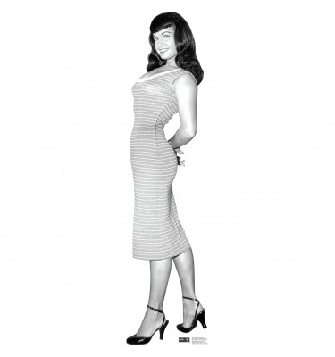 Picture of Advanced Graphics 1610 Bettie Page - Striped Dress Cardboard Cutout