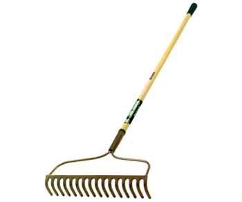 Tru-Tough Welded Bow Rake - Grey Steel - 54 in. - Ergonomic Soft Grip Handle