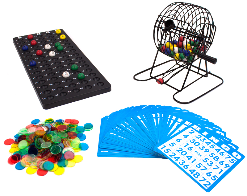 Picture of Brybelly Holdings GBIN-104 Deluxe 6 in. Bingo Game w-Colored Balls- 300 Chips and 50 Cards