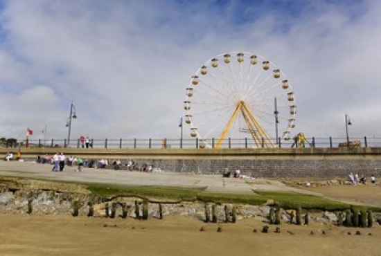 Picture of Panoramic Images PPI122398 The Big Wheel and Promenade  Tramore  County Waterford  Ireland Poster Print by Panoramic Images - 24 x 17