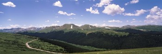 PPI124555L High angle view of a mountain range  Rocky Mountain National Park  Colorado  USA Poster Print by  - 36 x 12 -  Panoramic Images