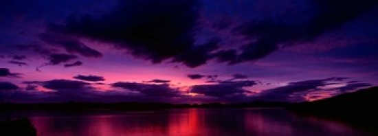 PPI126120L Sunset over an island viewed from Applecross Peninsula  Isle of Skye  Inner Hebrides  Hebrides  Scotland Poster Print by  - 36 x 12 -  Panoramic Images