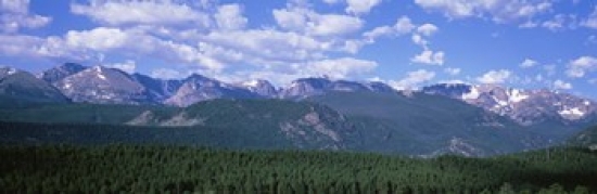 PPI59124L Mountains fr Beaver Meadows Rocky Mt National Park CO USA Poster Print by  - 36 x 12 -  Panoramic Images