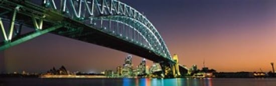 Skyline Harbour Bridge Sydney Australia Poster Print by  - 36 x 12 -  RLM Distribution, HO2844051