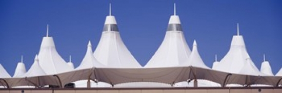 Roof of a terminal building at an airport  Denver International Airport  Denver  Colorado  USA Poster Print by  - 36 x 12 -  RLM Distribution, HO211018