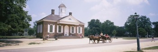 Carriage moving on a road  Colonial Williamsburg  Williamsburg  Virginia  USA Poster Print by  - 36 x 12 -  RLM Distribution, HO220008