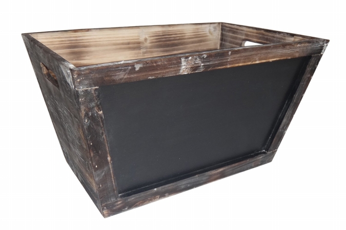 Picture of Cheung&apos;s FP-3690 Since Large Wooden Storage bin with Chalkboard Front