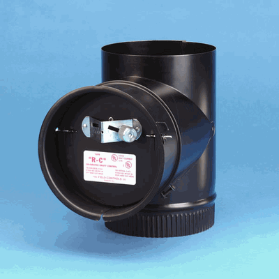 Picture of FIELD CONTROLS COMPANY 32140 8 in. Barometric Damper With Tee- 20-ga