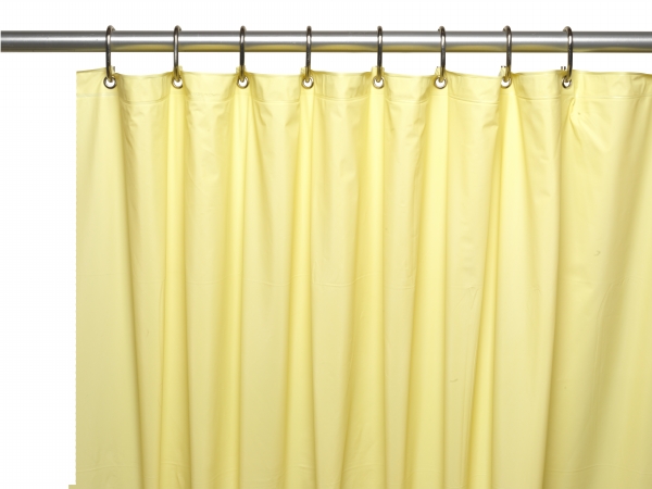 Picture of Carnation Home Fashions USC-8-12 8-gauge Anti Mildew Shower Curtain Liner- Yellow