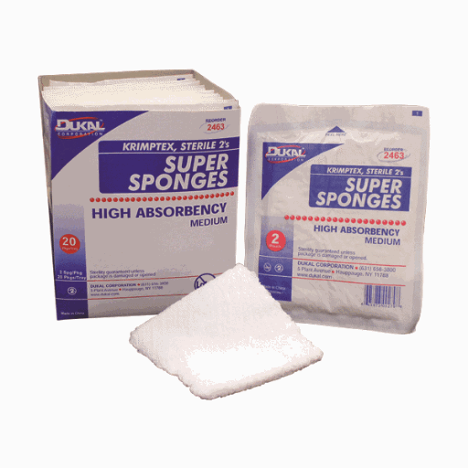 2463 Sterile- Super Sponge- Medium -  DUKAL CORPORATION
