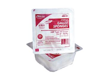 Picture of DDI 1303726 Dukal X-Ray Detectable Type VII Non-Sterile Gauze Sponge - 4&quot; x 4&quot;  100 Count Case of 20