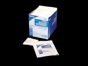 DDI 1303779 Dukal X-Ray Detectable Type VII Gauze Sponge Case of 24