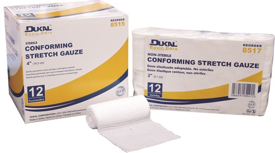 8515 Sterile- Basic Conforming Stretch Gauze 4 in.