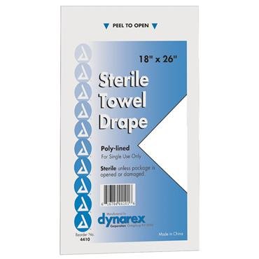 Picture of DUKAL Corporation 20-001 18 in. x 26 in. Sterile Fenestrated Towel Drape- 2.75 in. Fen
