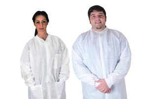 Picture of DUKAL Corporation 340P Lab Coats- Small- with pockets- white