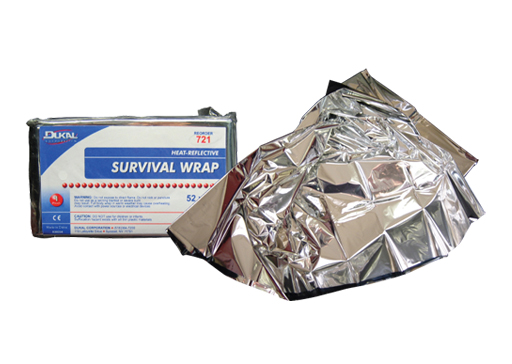 Picture of DDI 1303840 Dukal Survival Wrap Blanket  Silver  52&quot; x 84&quot; Case of 250