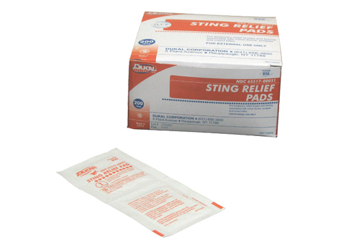 Picture of DDI 1303900 Dukal Sting Relief Medium Pads 1500 Count Case of 2