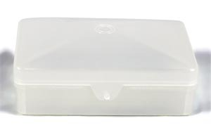DUKAL Corporation SB01C Soap Box, Clear, plastic with hinged lid, holds up to #5 bar