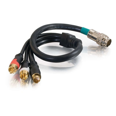 Picture of CABLESTOGO 42093 6ft RapidRun&reg; S-Video plus Stereo Audio Flying Lead
