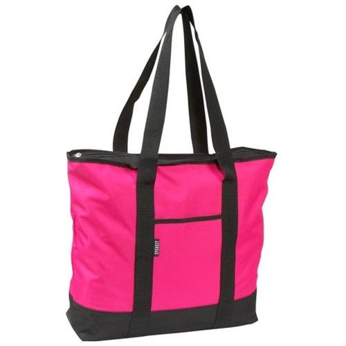 Picture of Everest 1002DS-HPK-BK Shopping Tote - Hot Pink-Black