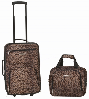 2 PC LEOPARD LUGGAGE SET - LEOPARD