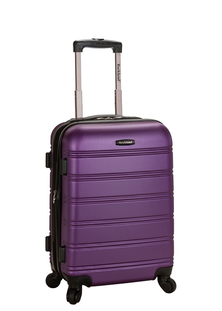 Picture of Rockland F145-PURPLE MELBOURNE 20 in. EXPANDABLE ABS CARRY ON - PURPLE