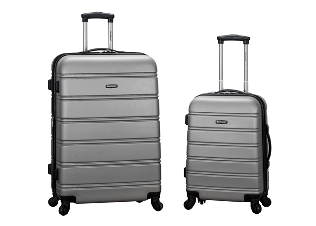 20 in. 28 in. 2PC EXPANDABLE ABS SPINNER SET - SILVER