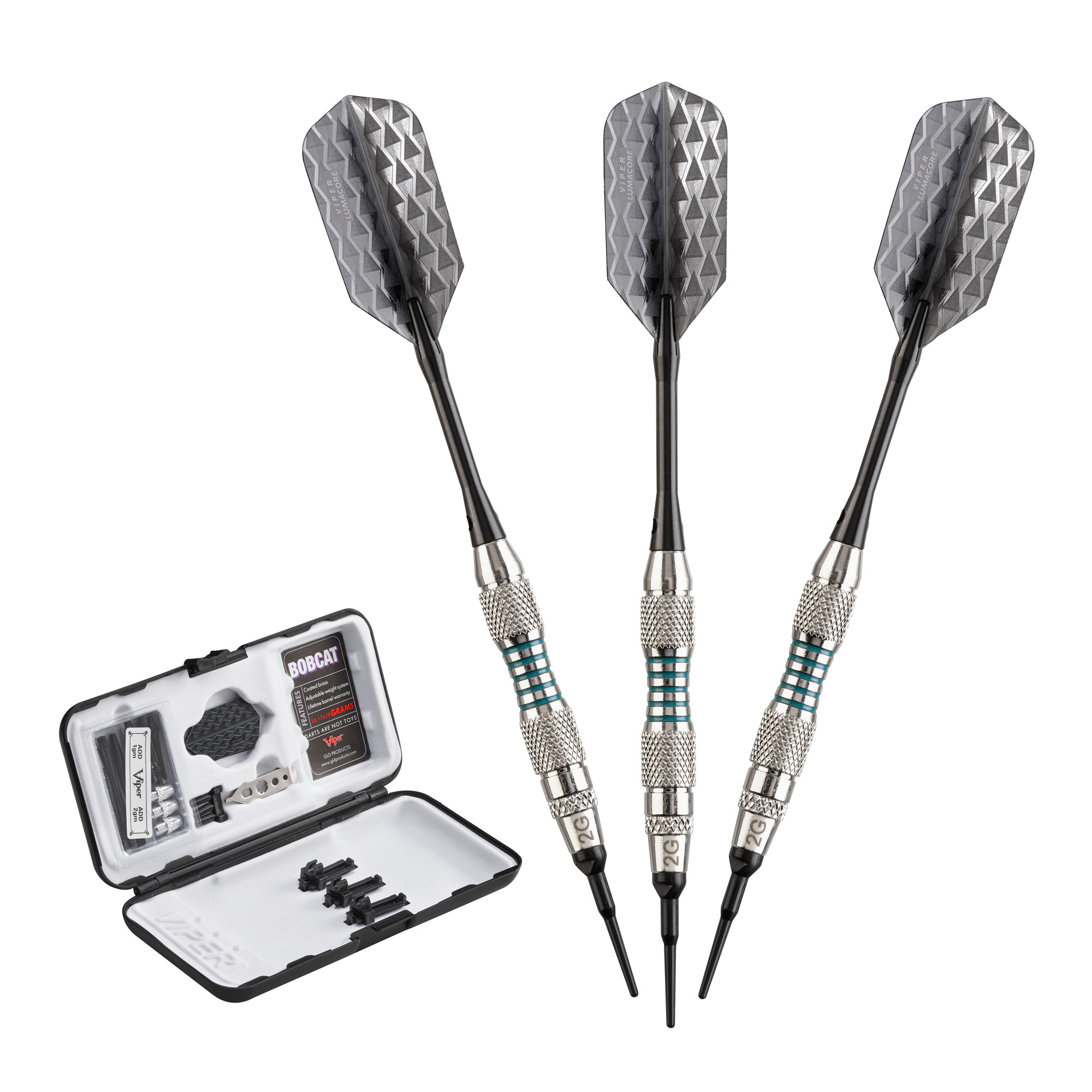 Viper 20-0937-16 Bobcat Adjustable Soft Tip Darts 16-19 Grams