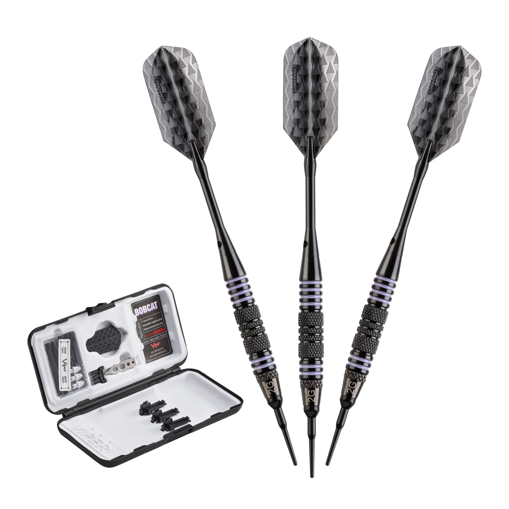 Viper 20-0942-16 Bobcat Adjustable Soft Tip Darts 16-19 Grams