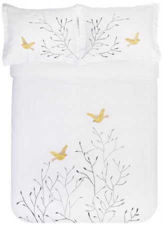 Swallow 3-Piece Cotton Full-Queen Duvet Cover Set