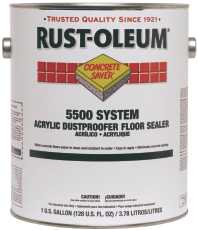 1 gal Concrete Dustproofer Floor Sealer, Semi-Gloss Finish, Clear, Water Base