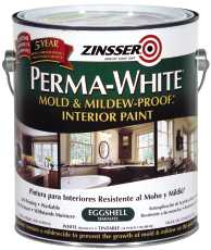 Rustoleum 800212 Perma-White Mold And Mildew-Proof Interior Paint Eggshell