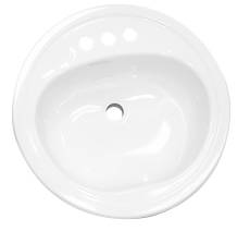 Picture of Bootz Industries 111000 Lavatory Sink Round Steel 19 In. White