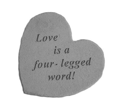 08614 Great Thought Hearts- Love is a four-legged word