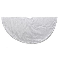 Kurt S. Adler, Inc. Kurt Adler 48 Silver Glitter Swirl Treeskirt