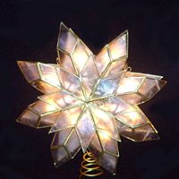 Kurt S. Adler, Inc. Kurt Adler 10-Light Capiz Clear Star Treetop