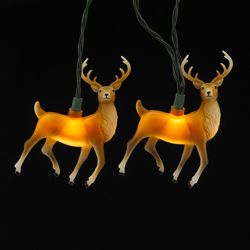 Kurt S. Adler, Inc.  Kurt Adler 10-Light 4.5'' Plastic Reindeer Light Set