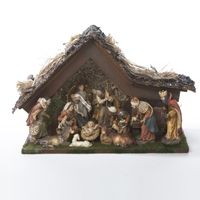 Kurt S. Adler, Inc. Kurt Adler 9.5'' Musical LED Nativity Set with Figures and Stable