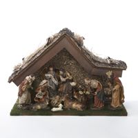 Kurt S. Adler, Inc.  Kurt Adler 12'' Nativity Set with Stable and 10 Figures
