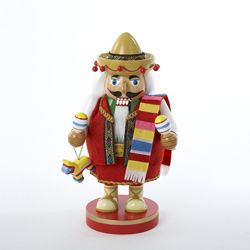 Kurt S. Adler- Inc. J1410 Kurt Adler 10.25'' Chubby Mexican Nutcracker Tablepiece