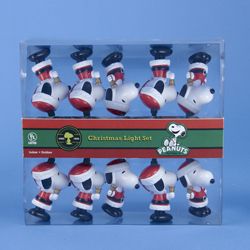Kurt S. Adler, Inc.  Kurt Adler UL 10-Light Santa Suit Snoopy Light Set
