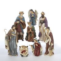 Kurt S. Adler, Inc. Kurt Adler 9'' Resin Nativity Set of 8 Pieces